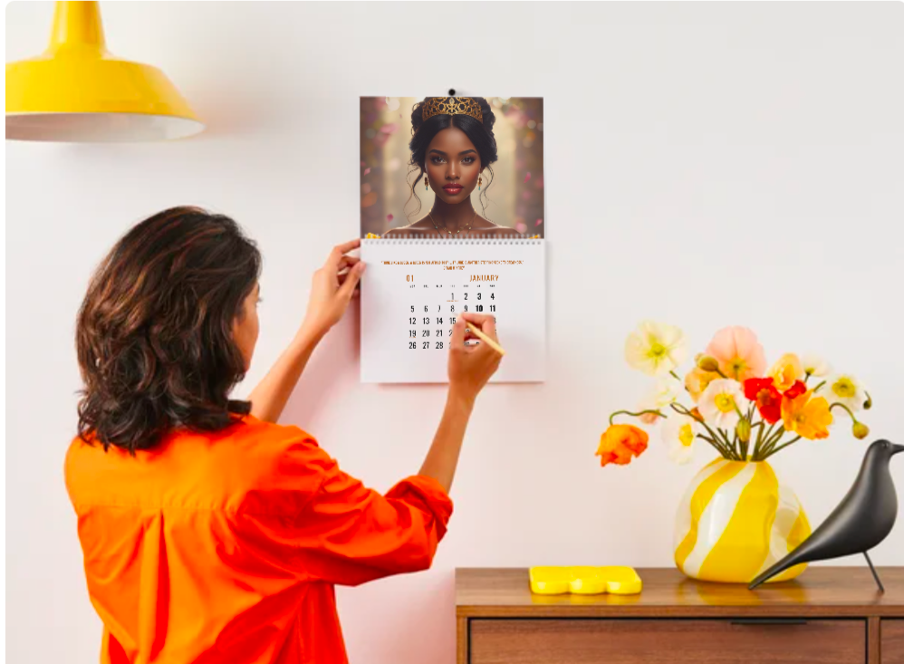 NEW! 2026 Calendar - Princesses & Fairies with Inspirational Quotes From Black Women